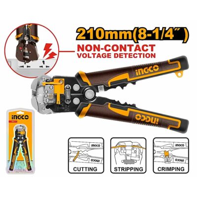 INGCO INTELLIGENT VOLTAGE DETECTING STRIPPER 8.25" 210MM HWSP102429