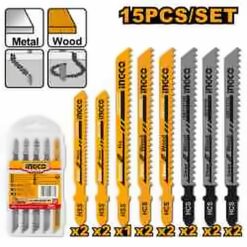 INGCO JIGSAW BLADE FOR WOOD 15PCS JBT1501