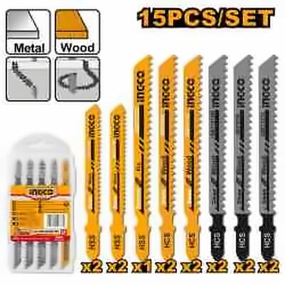 INGCO JIGSAW BLADE FOR WOOD 15PCS JBT1501