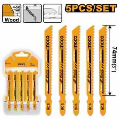 INGCO JIGSAW BLADE SET HCS FOR WOOD JSBT111C