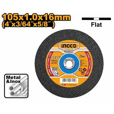 INGCO ABRASIVE CUTTING DISC 105X1.0MM MCD101051