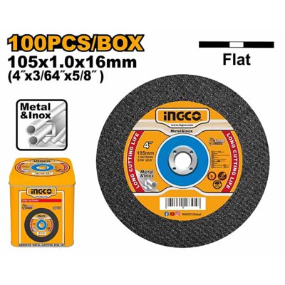 INGCO ABRASIVE CUTTING DISC 105X1.0MM 100PCS/BOX MCD10105100