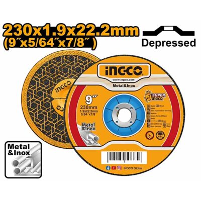 INGCO ABRASIVE CUTTING DISC 230X1.9MM MCD192302