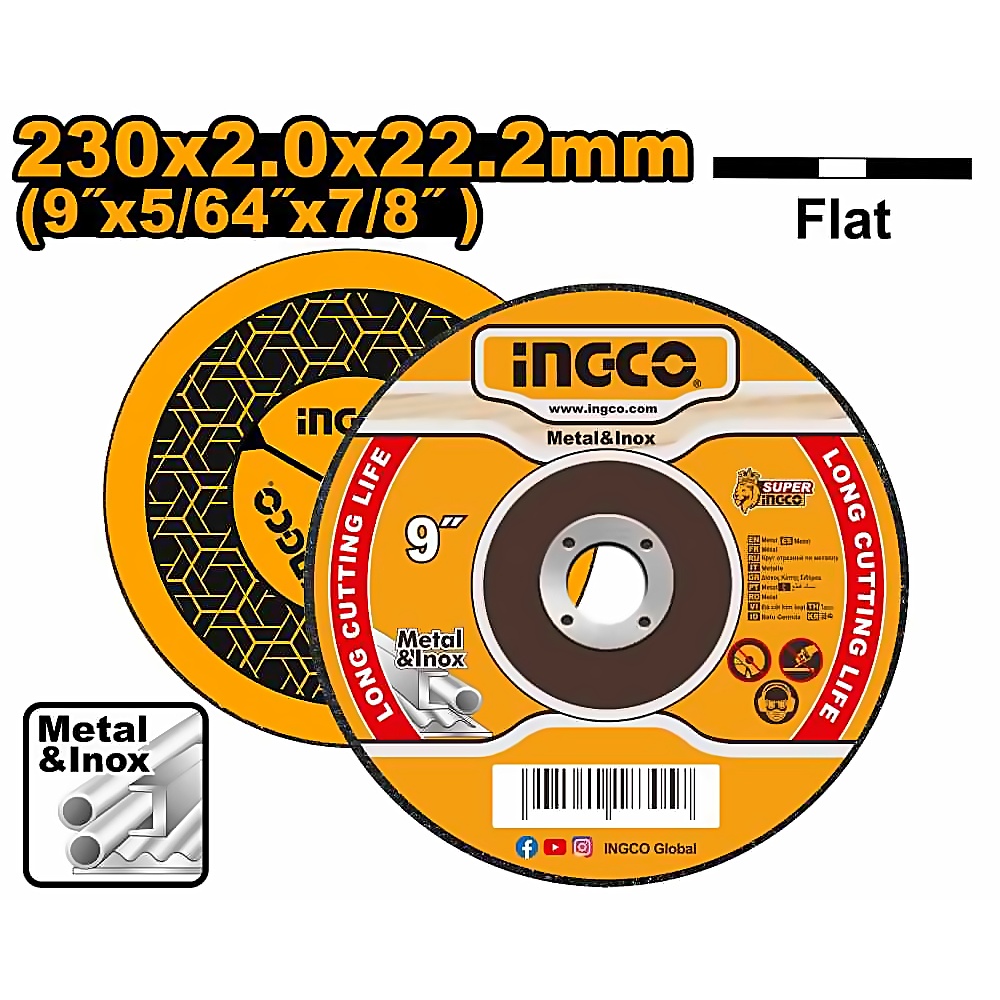 INGCO ABRASIVE CUTTING DISC 230X2.0MM MCD202303