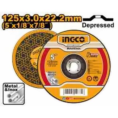 INGCO ABRASIVE CUTTING DISC 125X3.0MM MCD301251