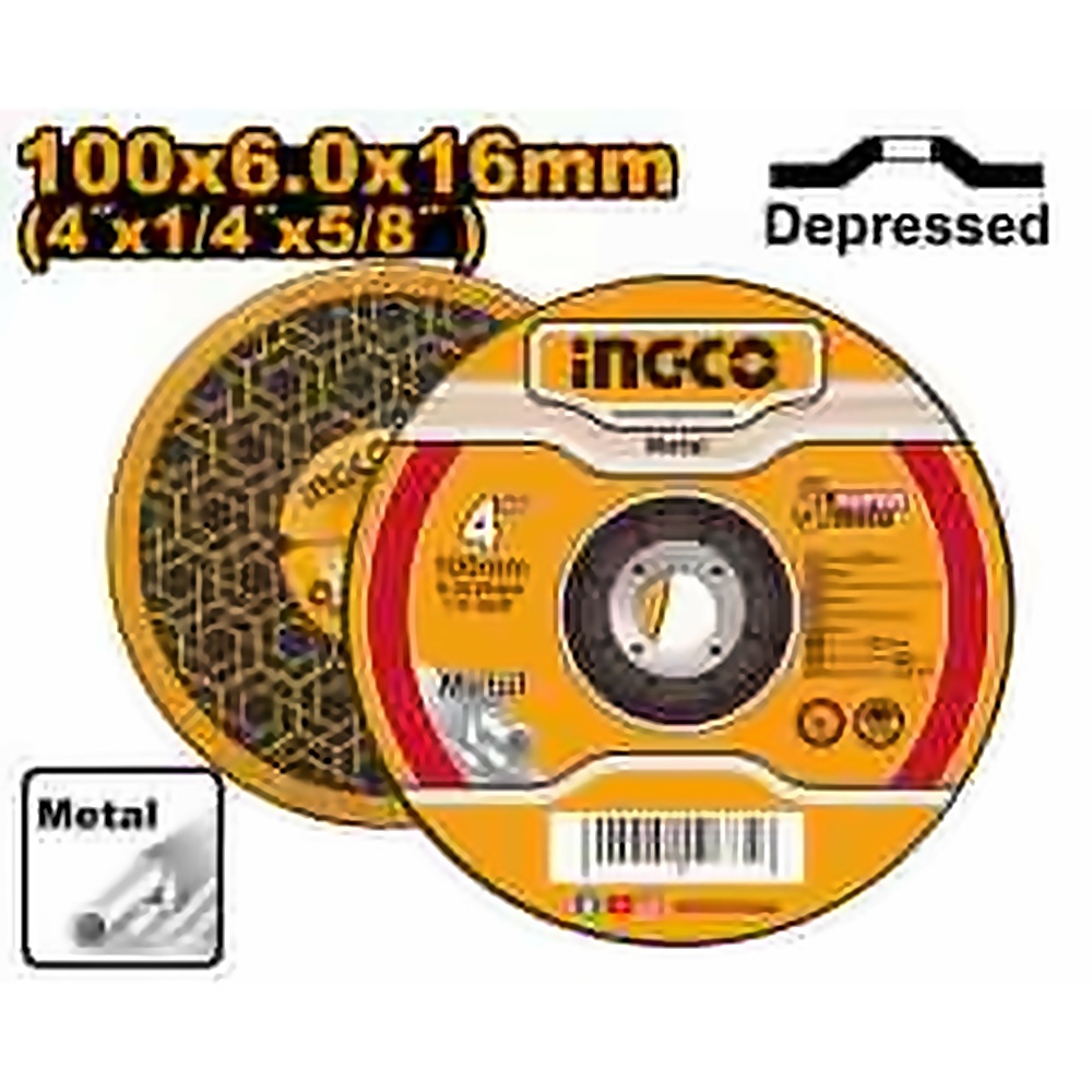 INGCO GRINDING DISC 100X6.0MM MGD601001
