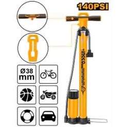 INGCO HAND BICYCLE PUMP MAX PRESSURE 140PSI MPP3811