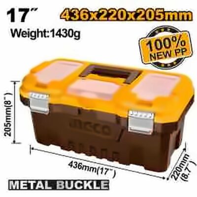 INGCO PLASTIC TOOL BOX 17 INCH PBX1702