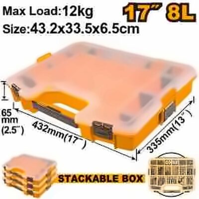 INGCO PLASTIC TOOL BOX 17 INCH PBX1711