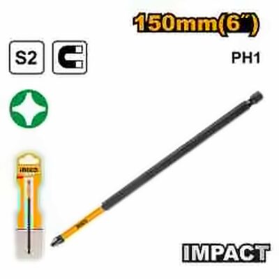 INGCO IMPACT SCREWDRIVER BIT PH1 150MM SDBIM71PH1150
