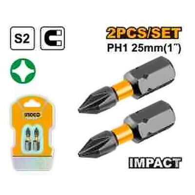 INGCO IMPACT SCREWDRIVER BIT PH1 25MM SDBIM71PH125