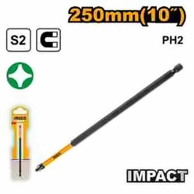 INGCO IMPACT SCREWDRIVER BIT PH2 250MM SDBIM71PH2250