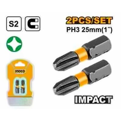 INGCO IMPACT SCREWDRIVER BIT PH3 25MM SDBIM71PH325