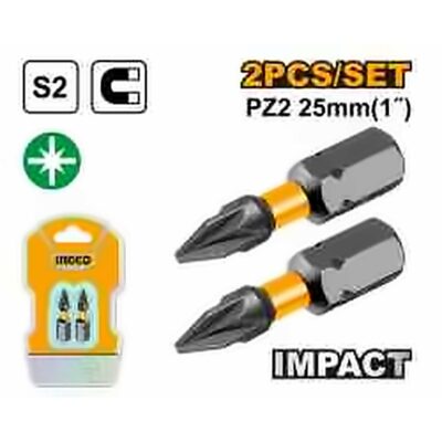 INGCO IMPACT SCREWDRIVER BIT PZ2 25MM SDBIM71PZ225