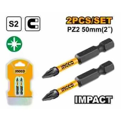 INGCO IMPACT SCREWDRIVER BIT PZ2 50MM SDBIM71PZ250