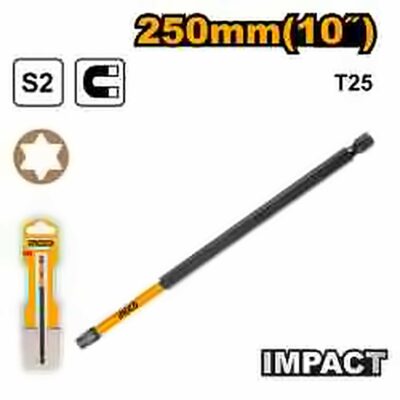 INGCO IMPACT SCREWDRIVER BIT T25 250MM SDBIM71T25250