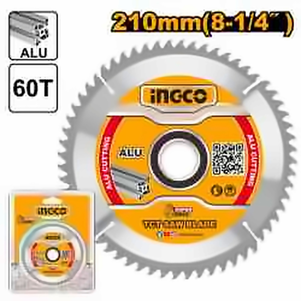INGCO TCT SAW BLADE ALUMINUM 210X23MM TSB321023