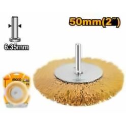 INGCO STEEL WIRE WHEEL BRUSH 50MM WITH 1/4" SHANK WB40501
