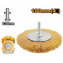 INGCO WIRE WHEEL BRUSH 100MM WITH SHANK WB41001