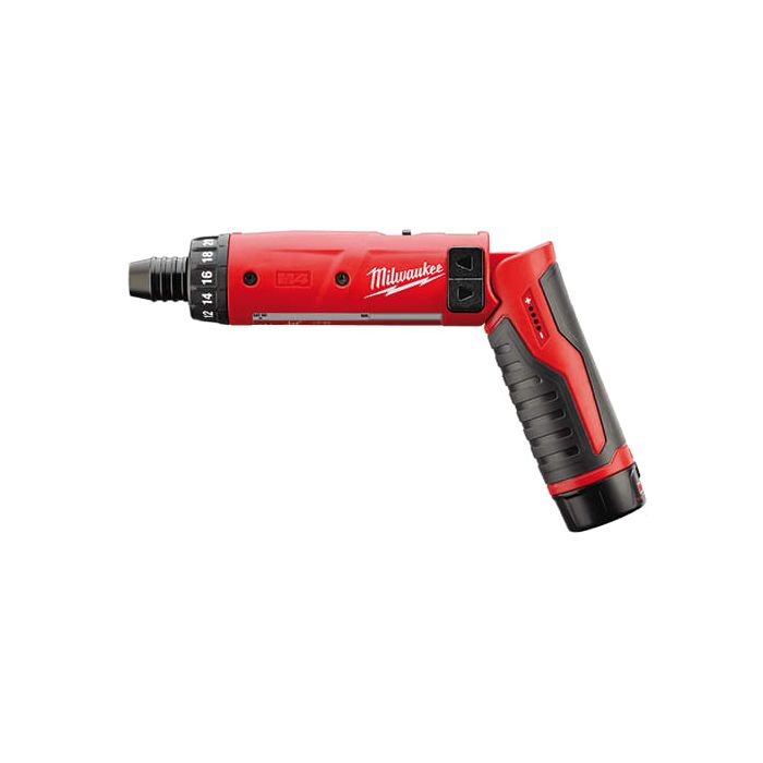 MILWAUKEE M4 D-202B ASIA, M4™ 1/4"" HEX SCREWDRIVER W/ 2 UNITS M4™ 2.0AH BATTERY (KIT VERSION)