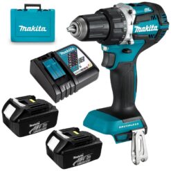 MAKITA DDF484RFE, 18V 13MM (1/2") CORDLESS DRIVER DRILL BRUSHLESS (2PCS 3.0AH BATTERY, 1PC CHARGER)