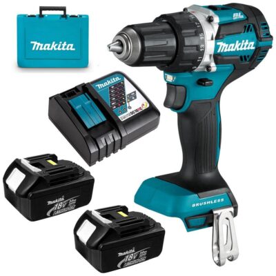 MAKITA DDF484RFE, 18V 13MM (1/2") CORDLESS DRIVER DRILL BRUSHLESS (2PCS 3.0AH BATTERY, 1PC CHARGER)