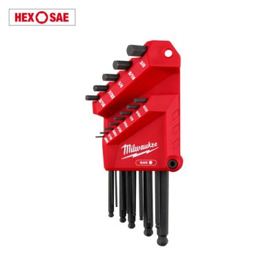 Milwaukee 48-22-2185 L-Style Ball End Hex Key Set, SAE (13pc)