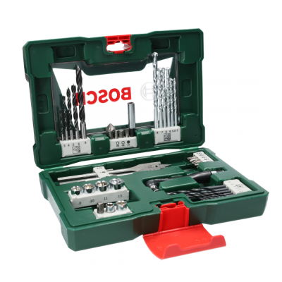 Bosch V-Line Drill Bit & Screwdriver Bit Set with Angle Driver, 41pc