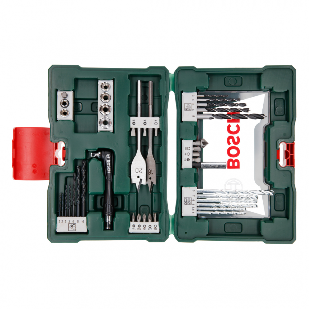 Bosch V-Line Drill Bit & Screwdriver Bit Set with Angle Driver, 41pc - Image 4