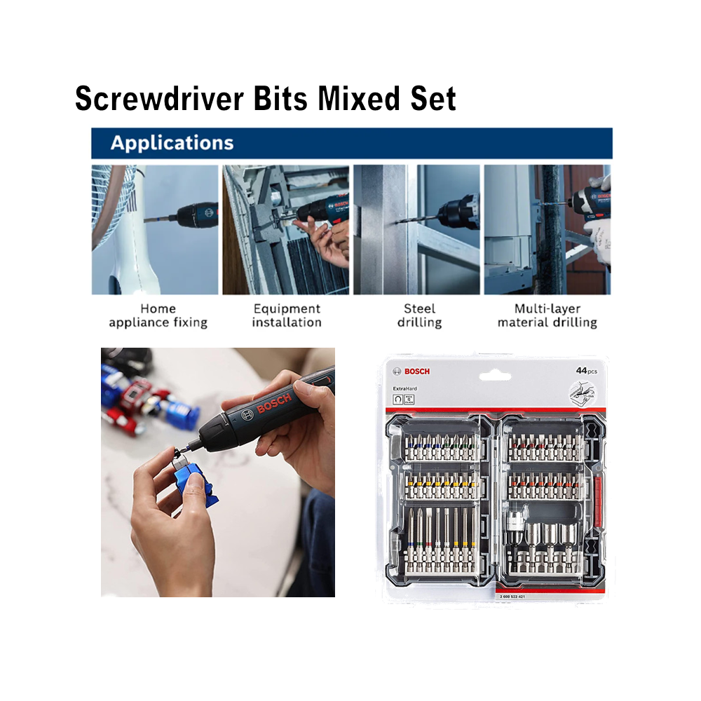 Bosch Pick & Click Extra Hard Screwdriver Bit Set, 44pc - Image 3