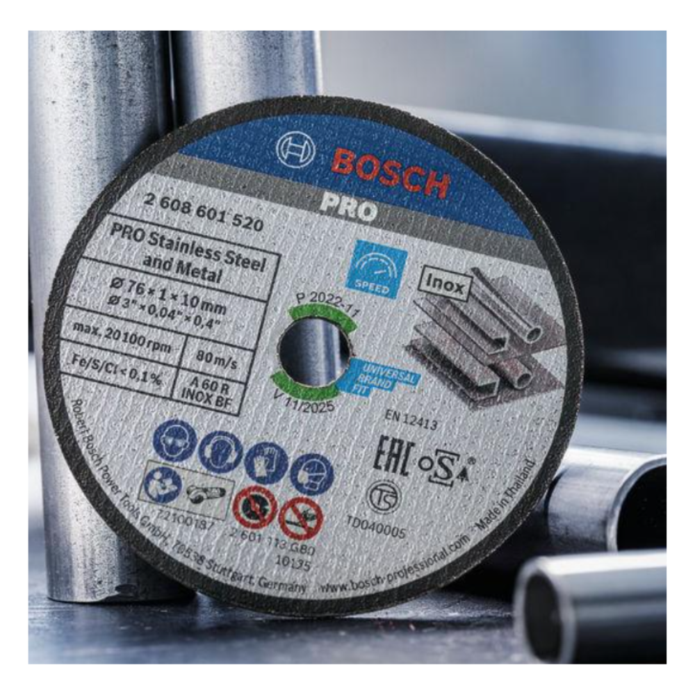 Bosch Professional Stainless Steel & Metal Cutting Disc, 76 x 1 x 10mm, for GWS 12V-76 - Image 3