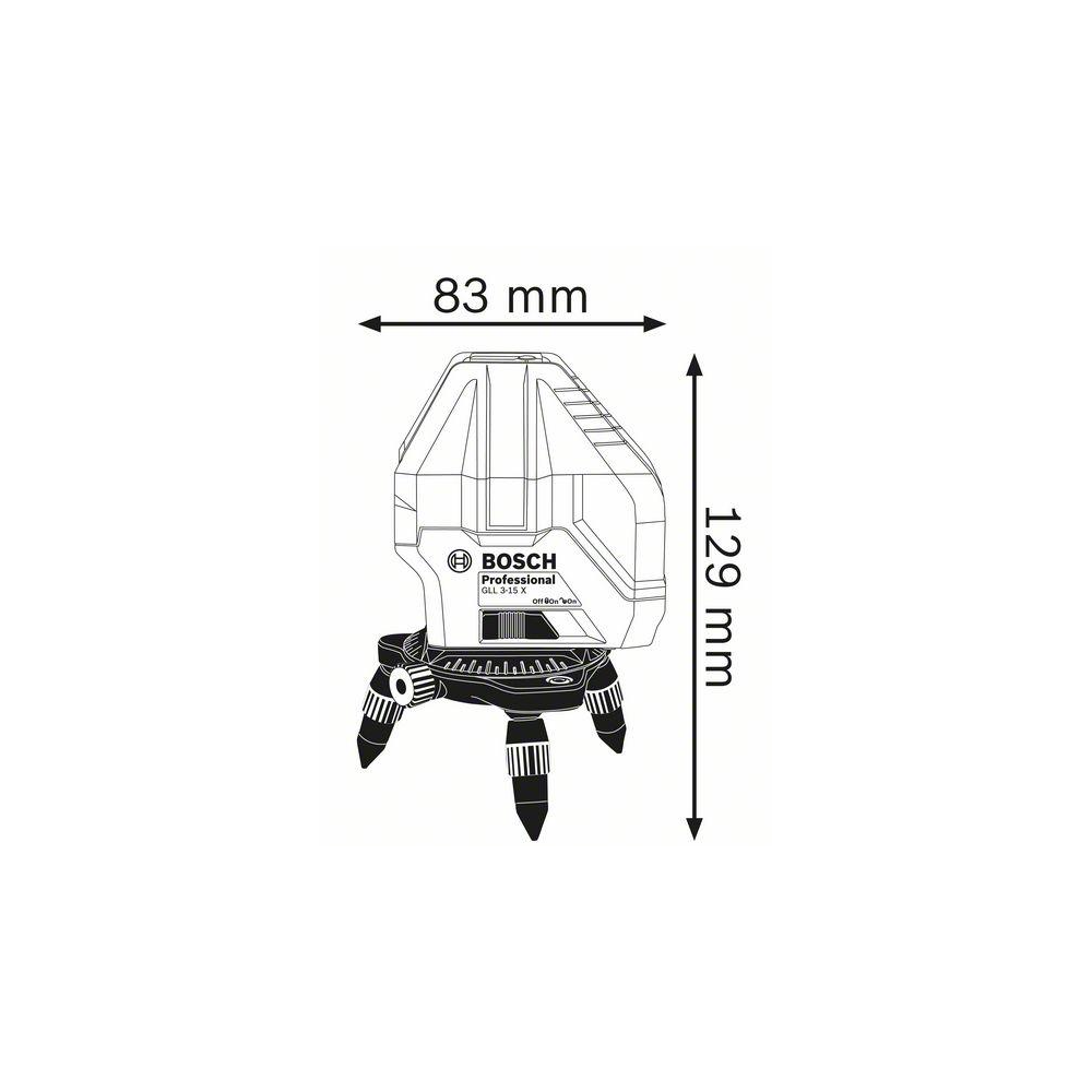 Bosch GLL 3-15X Professional Line Laser with 360° Rotating Platform - Image 4