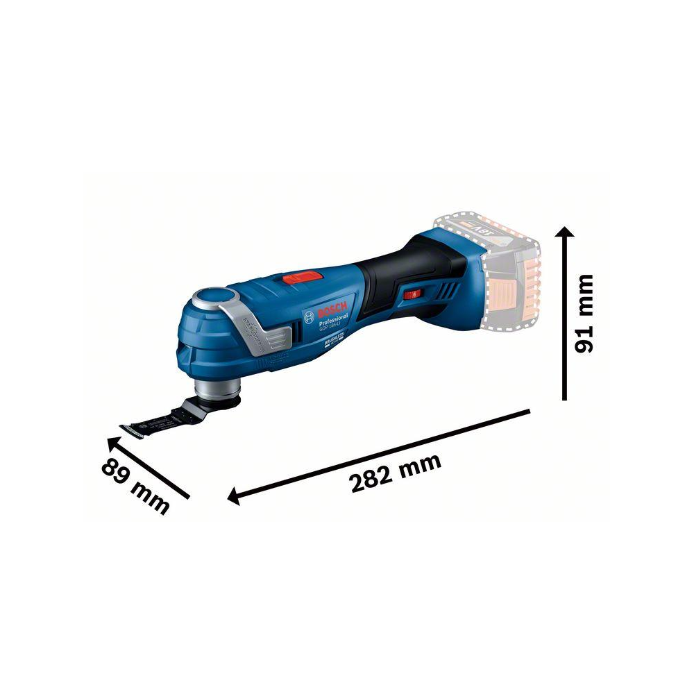 Bosch GOP 185-LI Professional Cordless Multi-Cutter, Bare Unit - Image 5