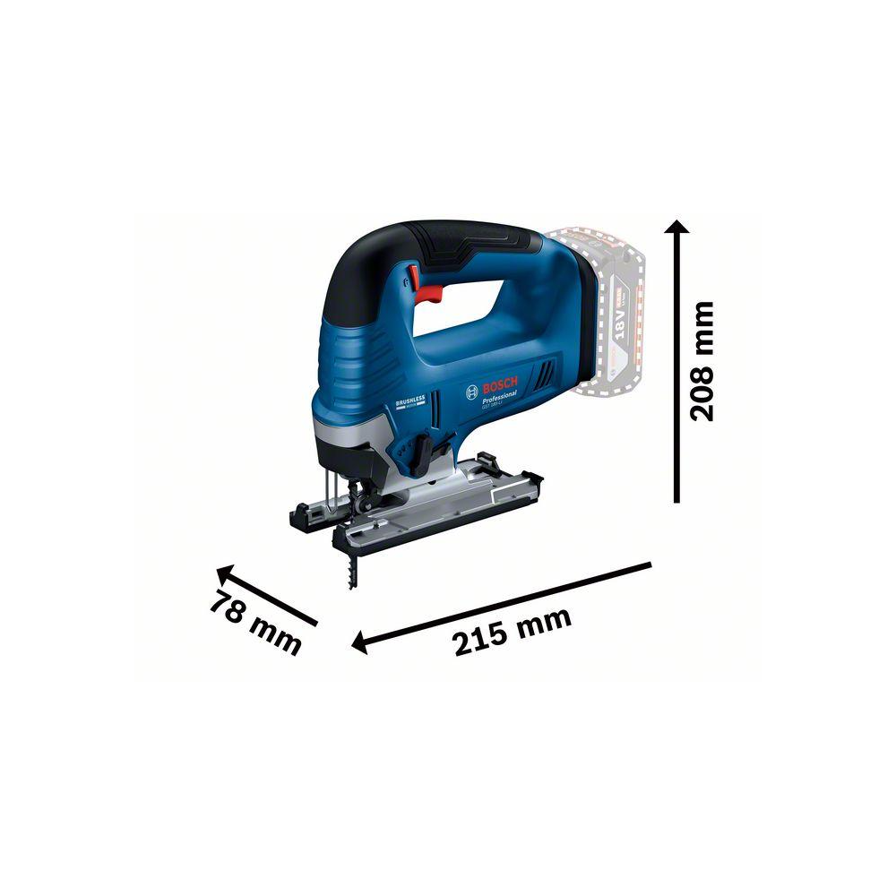 Bosch GST 185-LI Professional Cordless Jigsaw, Bare Unit - Image 6