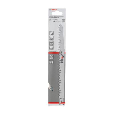 Bosch S1531L Sabre Saw Blade, 2pc