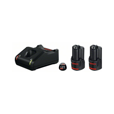 Bosch Starter Kit 12V, 2 x 2.0Ah Batteries and GAL 12V-40 Fast Charger
