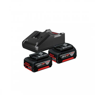 Bosch Starter Kit 18V, 2 x 4.0Ah Batteries and GAL 18V-40 Heavy Duty Charger