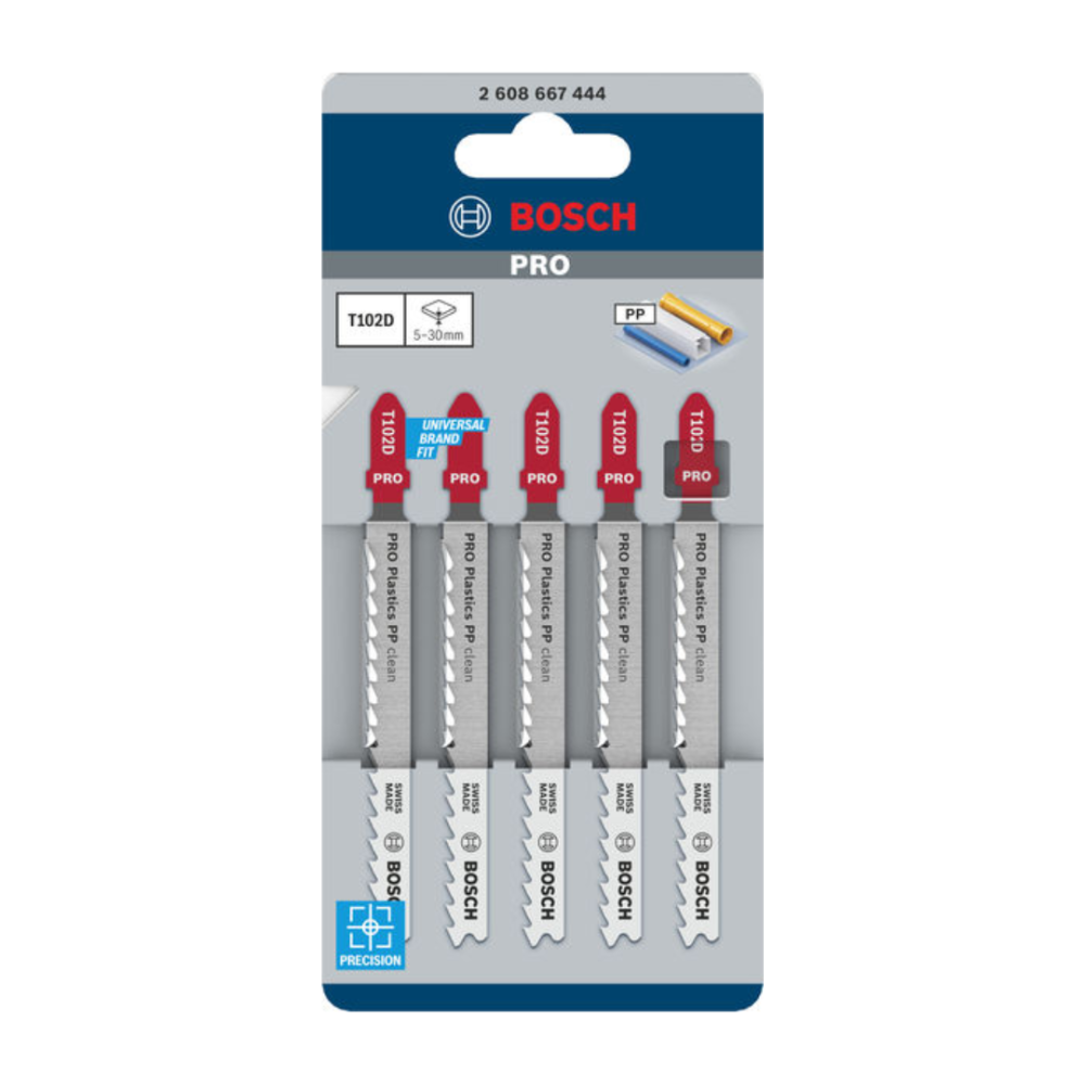 Bosch T102D Professional Clean for PP Plastics Jigsaw Blade