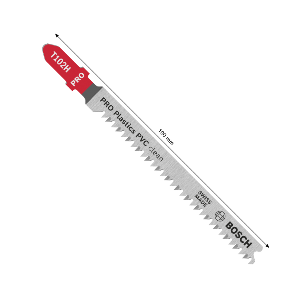 Bosch T102H Professional Clean for PVC Plastics Jigsaw Blade - Image 2