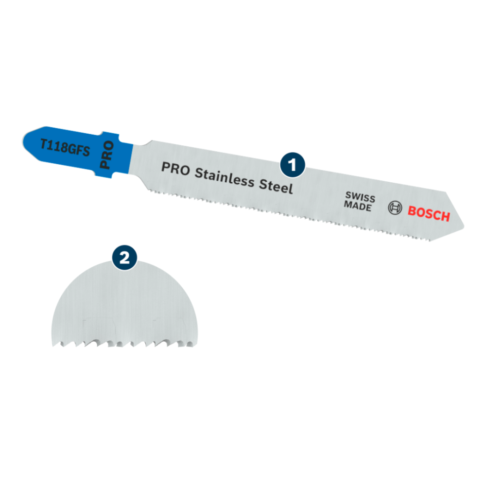 Bosch T118GFS Professional Stainless Steel Jigsaw Blade - Image 3