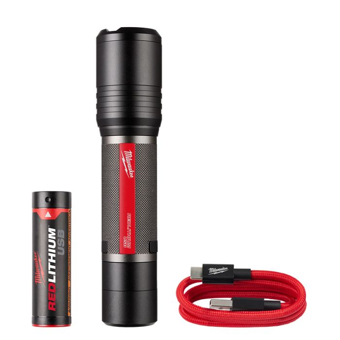 Milwaukee L4 FL2000-301 USB Rechargeable Slide Focus Flashlight 2000 Lumens - Image 2